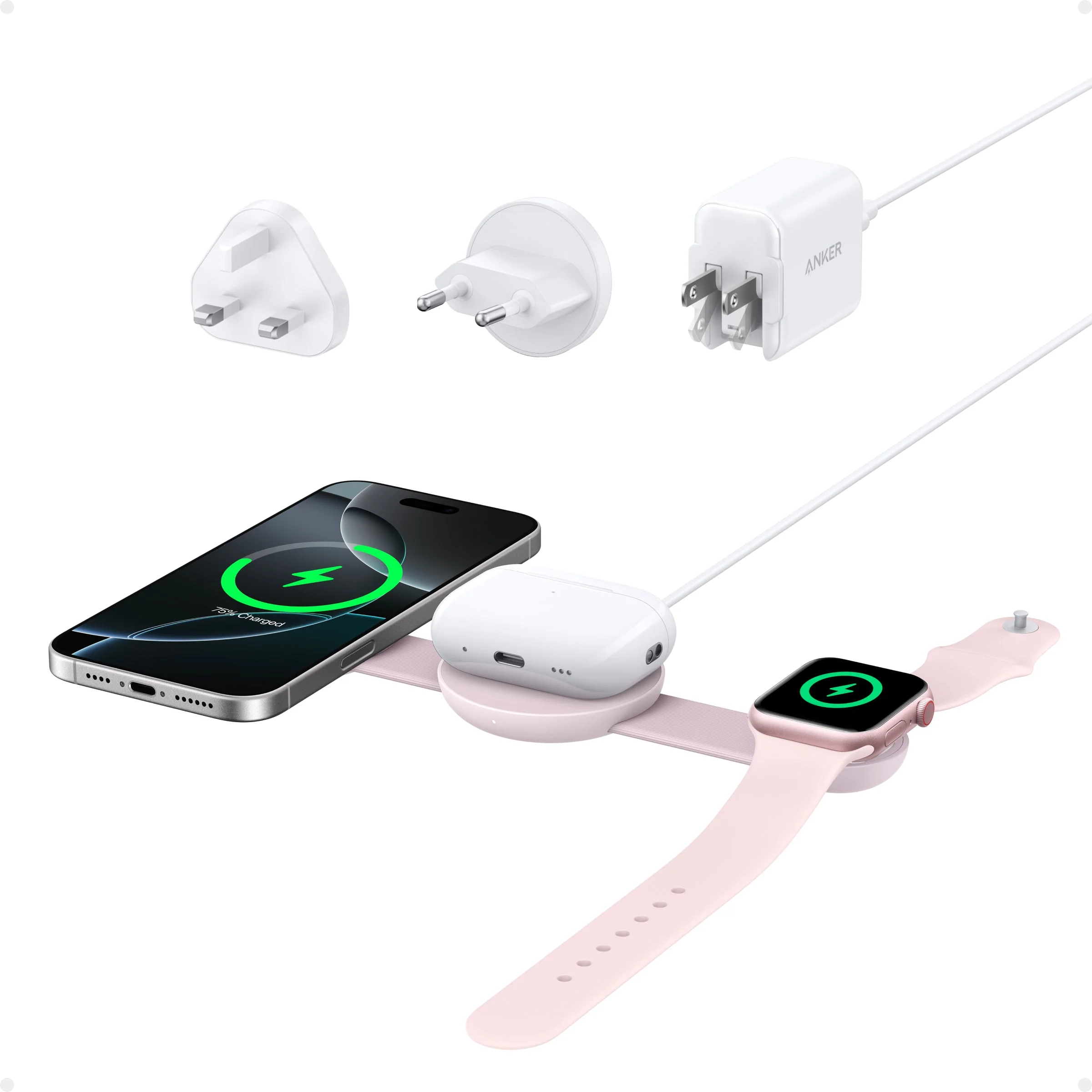 Anker MagGo Wireless Charging Station (3-in-1, Foldable Pad) - Image 13