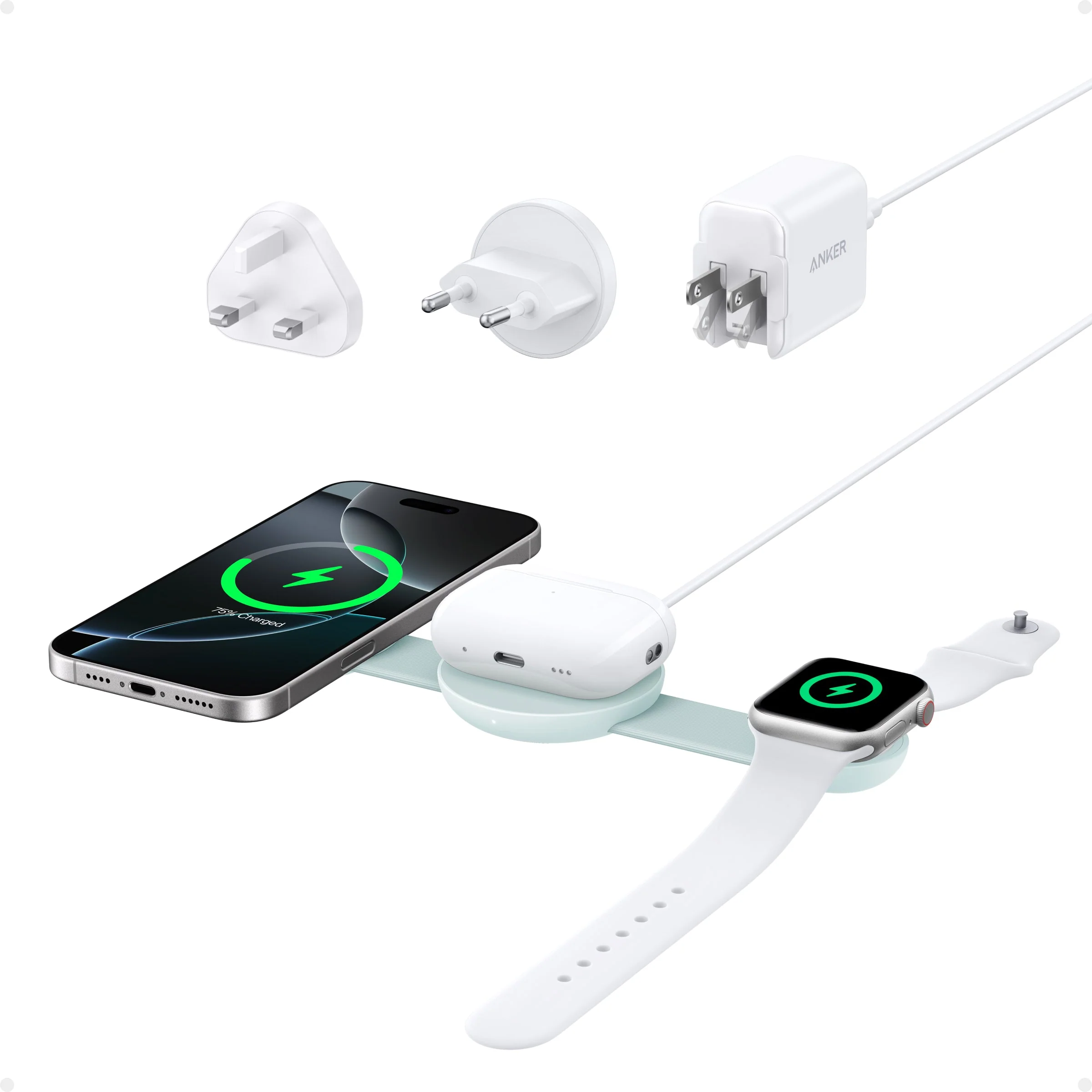 Anker MagGo Wireless Charging Station (3-in-1, Foldable Pad) - Image 19