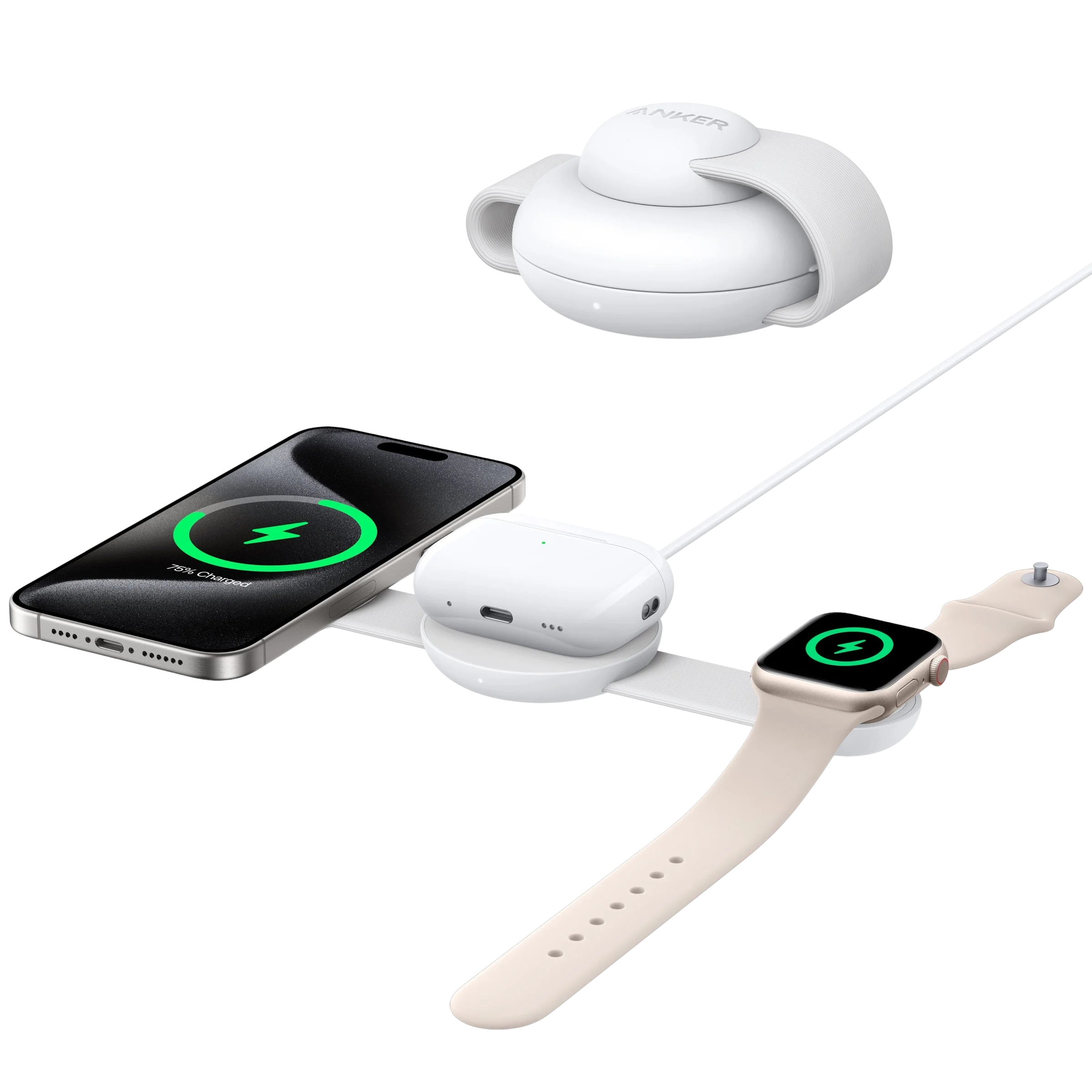 Anker MagGo Wireless Charging Station (3-in-1, Foldable Pad) - Image 2