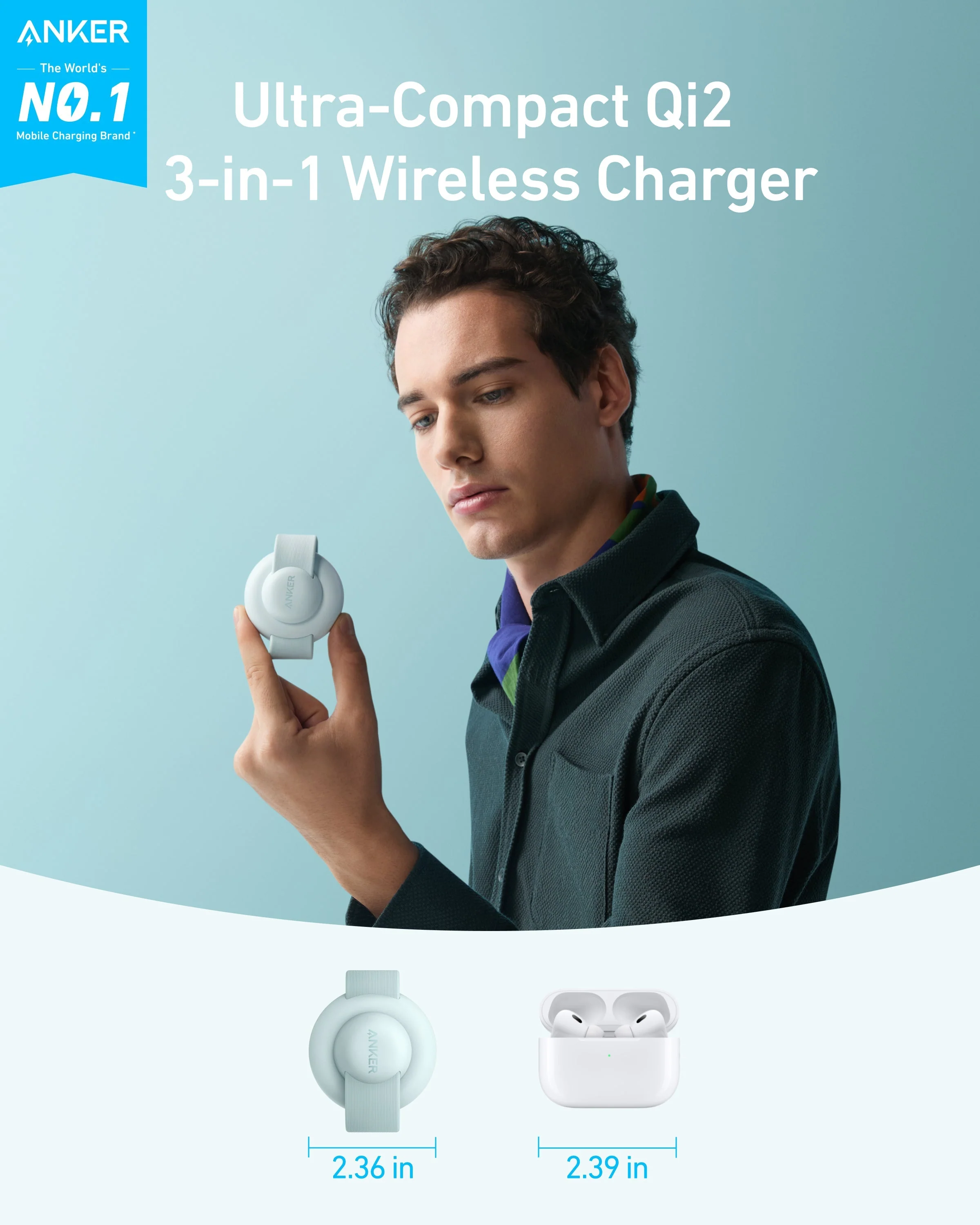 Anker MagGo Wireless Charging Station (3-in-1, Foldable Pad) - Image 21