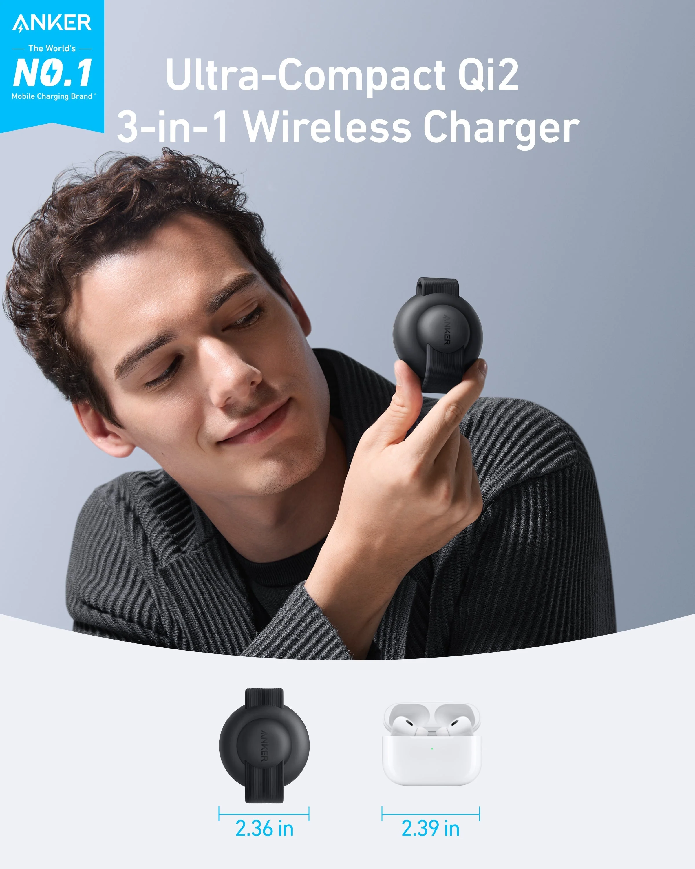 Anker MagGo Wireless Charging Station (3-in-1, Foldable Pad) - Image 9
