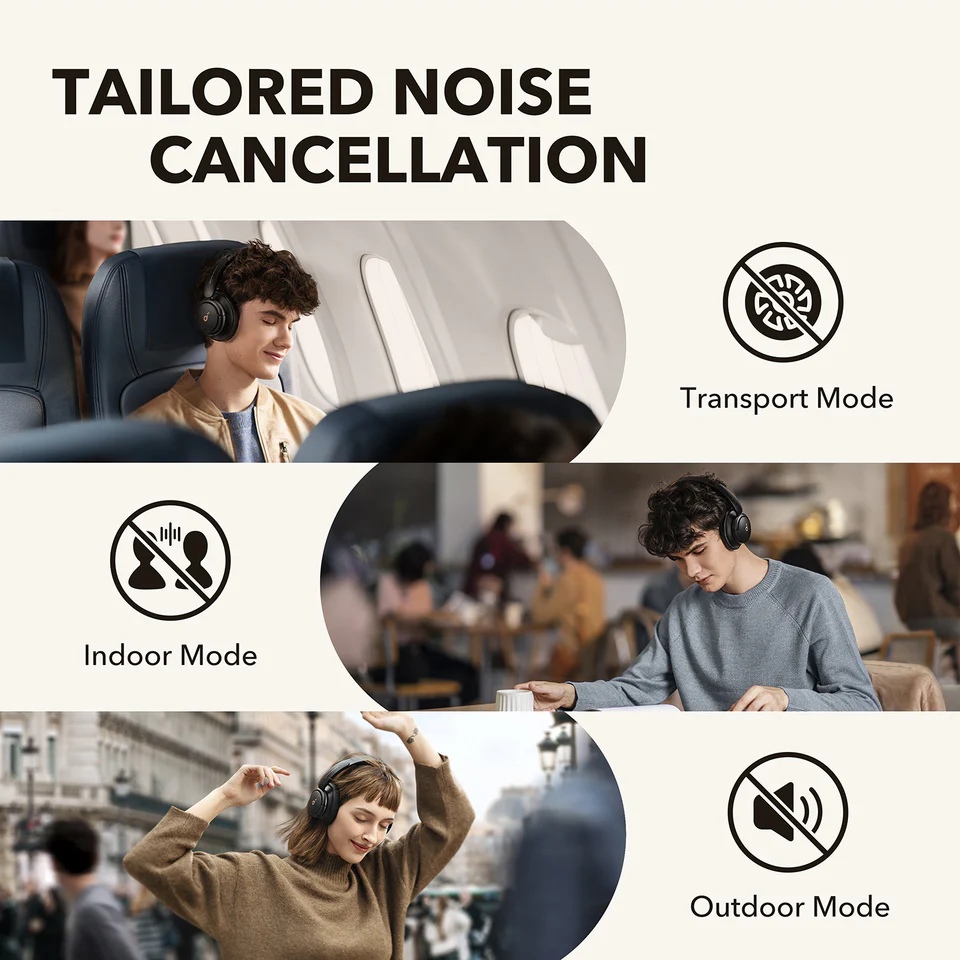 Q30 | Bluetooth Noise Cancelling Headphones（Refurbished） - Image 4