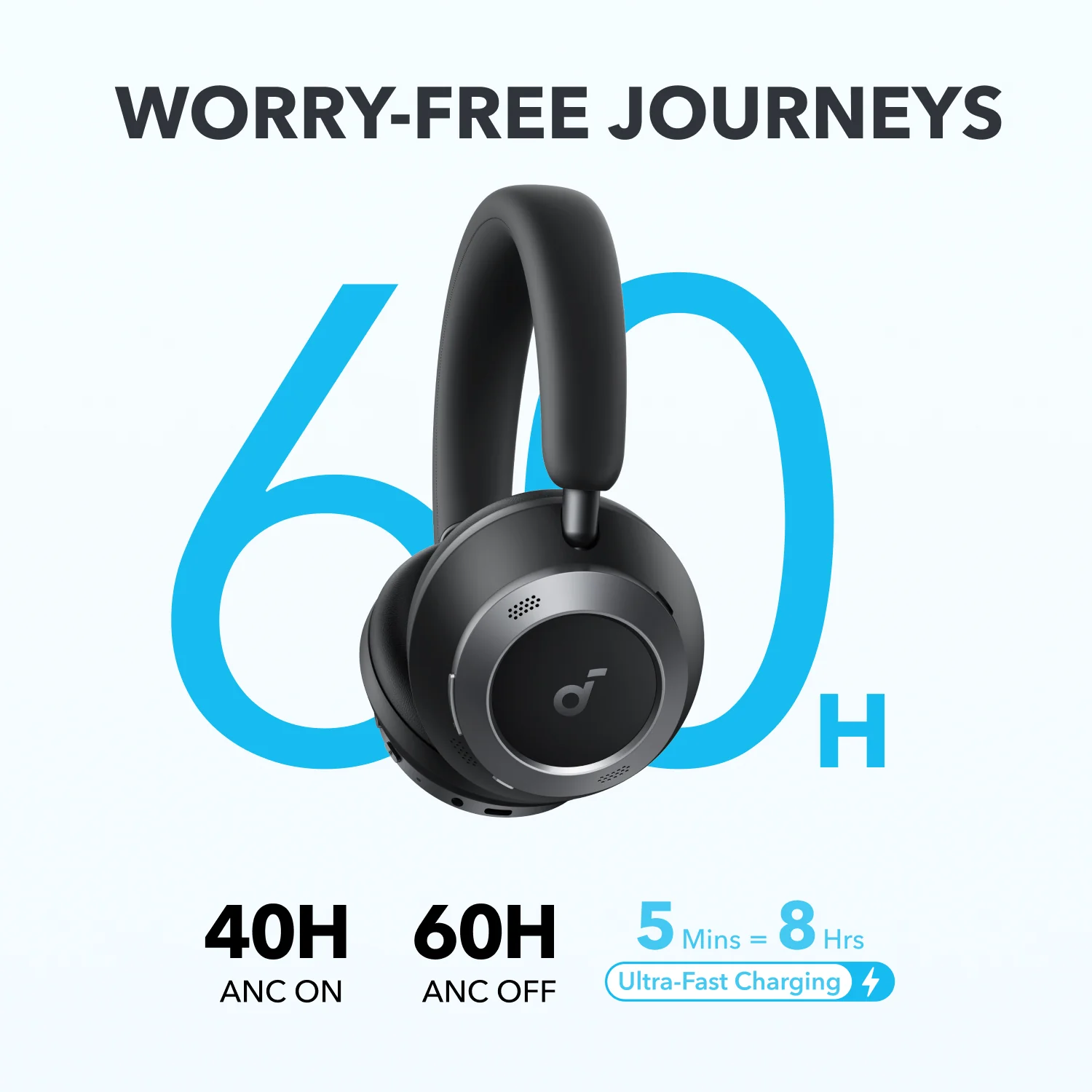 soundcore Space One Pro | Super Foldable Over-Ear Headphones - Image 7