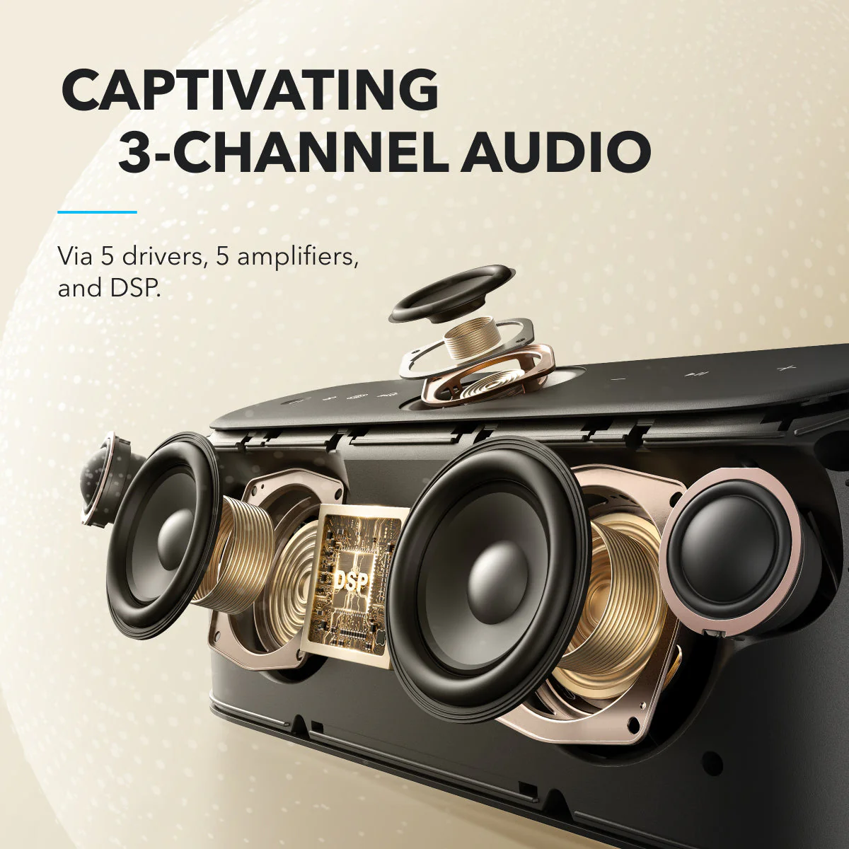 Motion X600 | High-Quality Sound Wireless Speaker（Refurbished） - Image 6