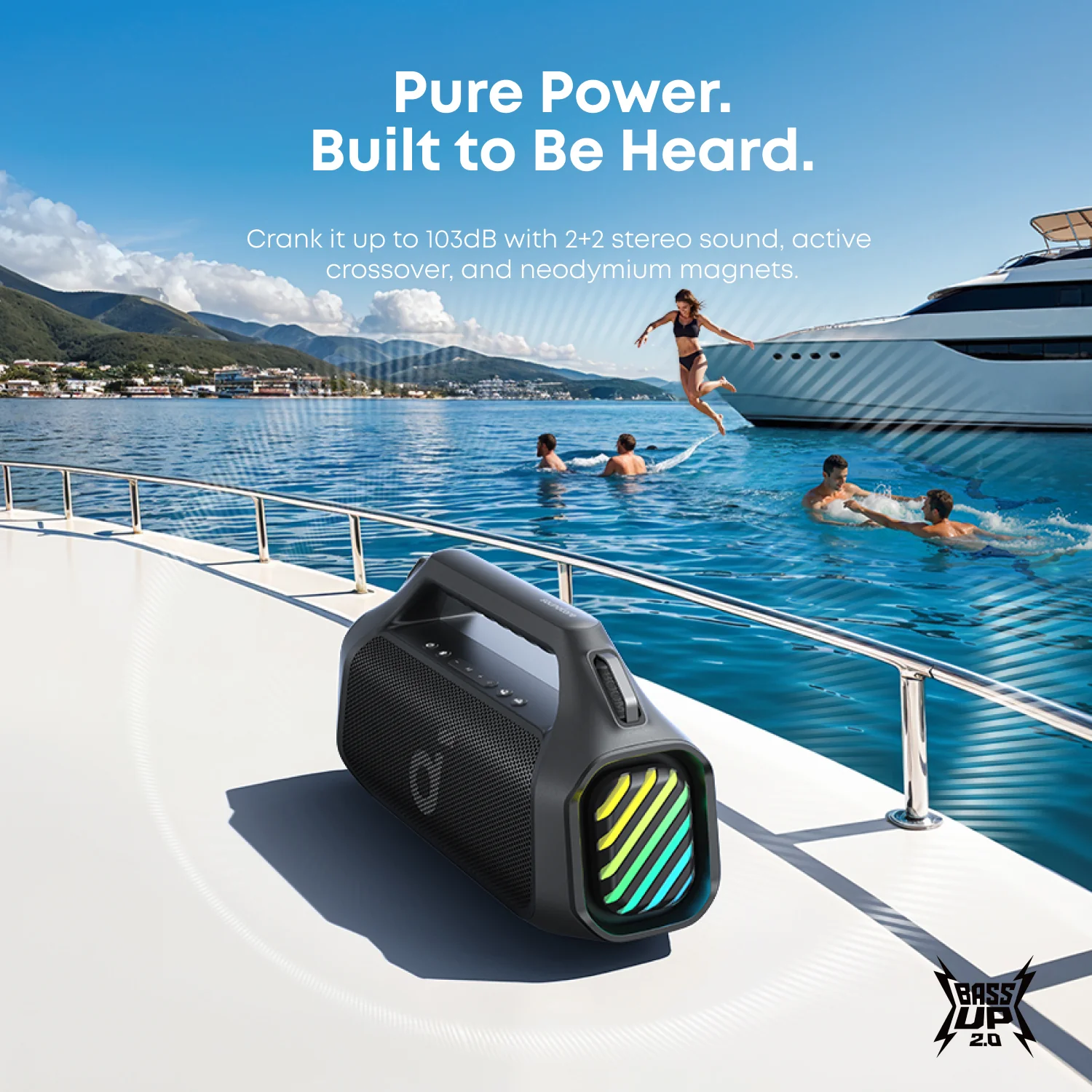 Boom 2 Pro | Ultra-Deep Bass for Outdoor Adventures The Ultimate Speaker for Outdoor Adventures, Fishing Trips Relaxing on the Beach - Image 3