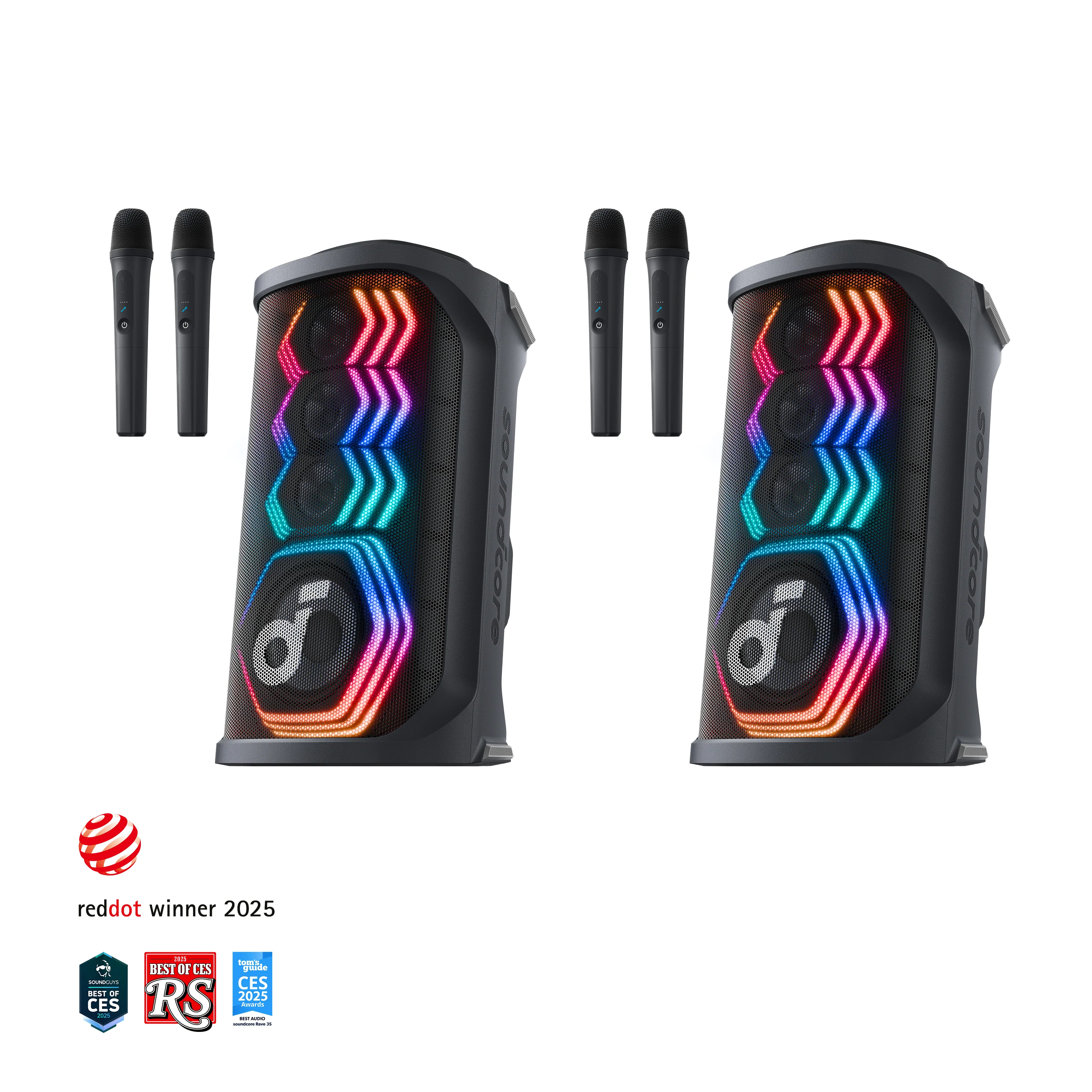 soundcore Rave 3S | AI Karaoke Party Speaker with 200W Sound, Light Show - Image 7