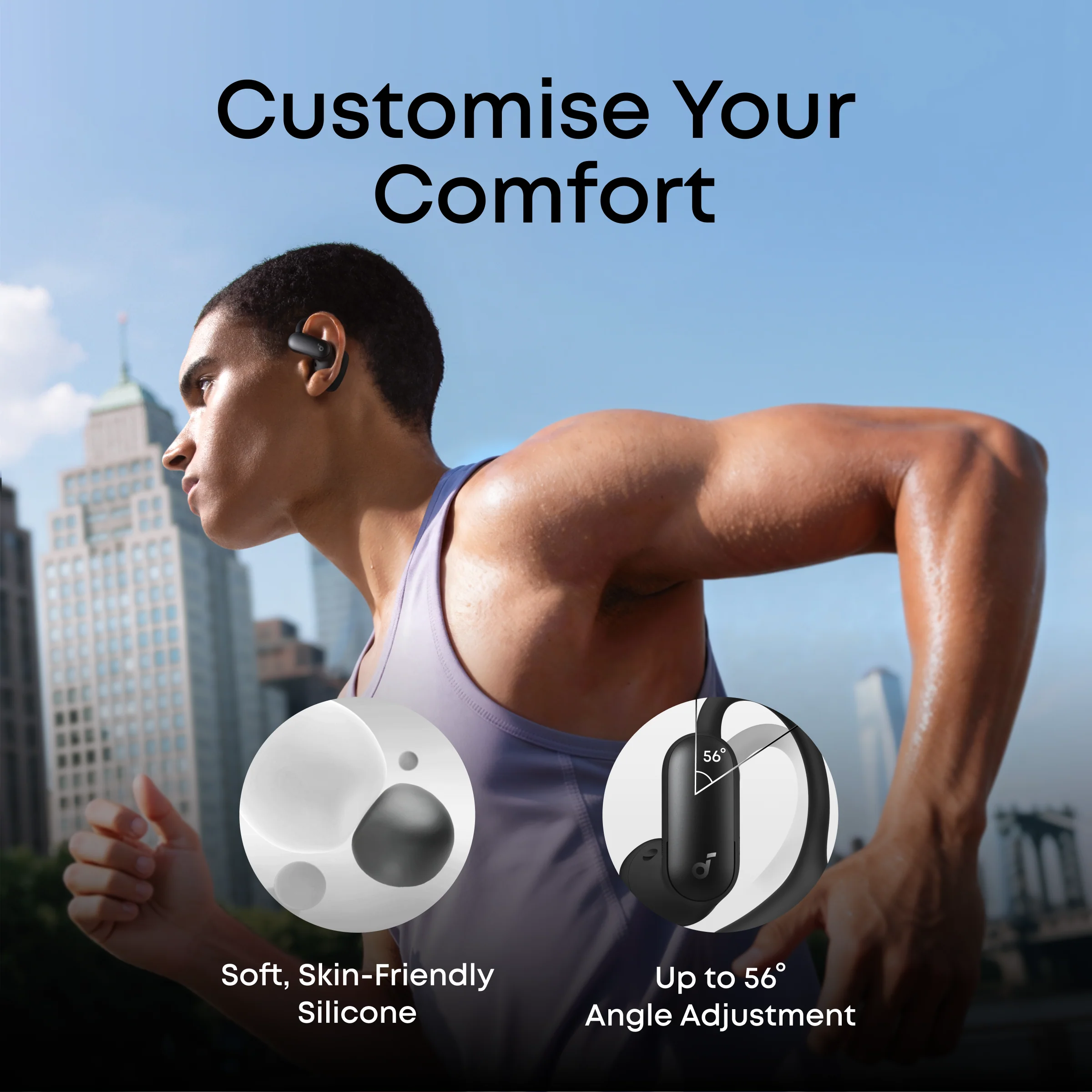 soundcore AeroFit 2 Pro | 2-in-1 Hybrid Earbuds - Image 3