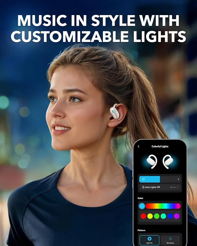 soundcore V20i | Adjustable Open-Ear Headphones with LED Lights - Image 11