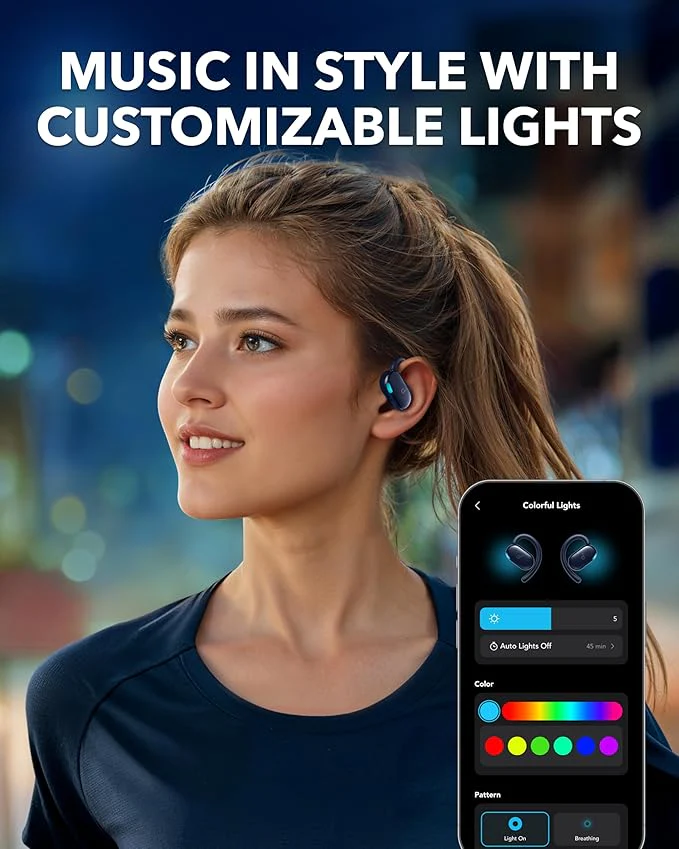 soundcore V20i | Adjustable Open-Ear Headphones with LED Lights - Image 17