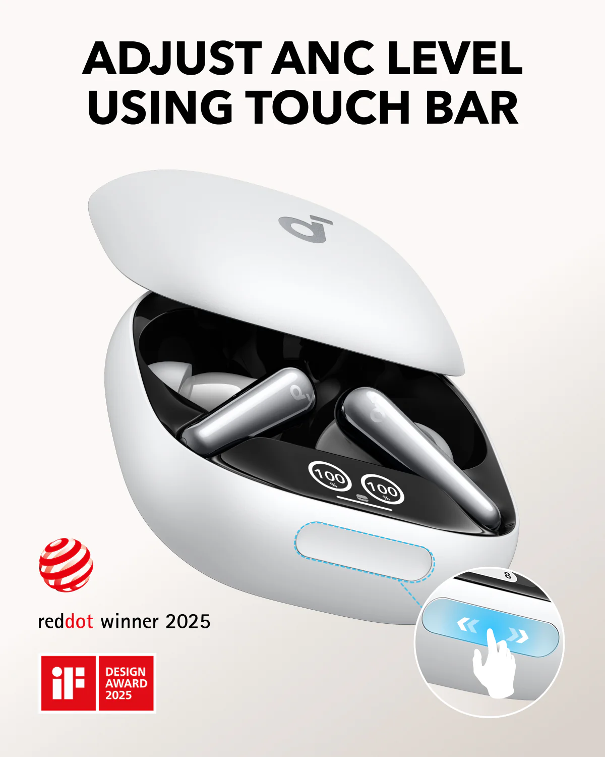soundcore Liberty 4 Pro | Noise Cancelling Earbuds with Touch-Bar and Display - Image 14