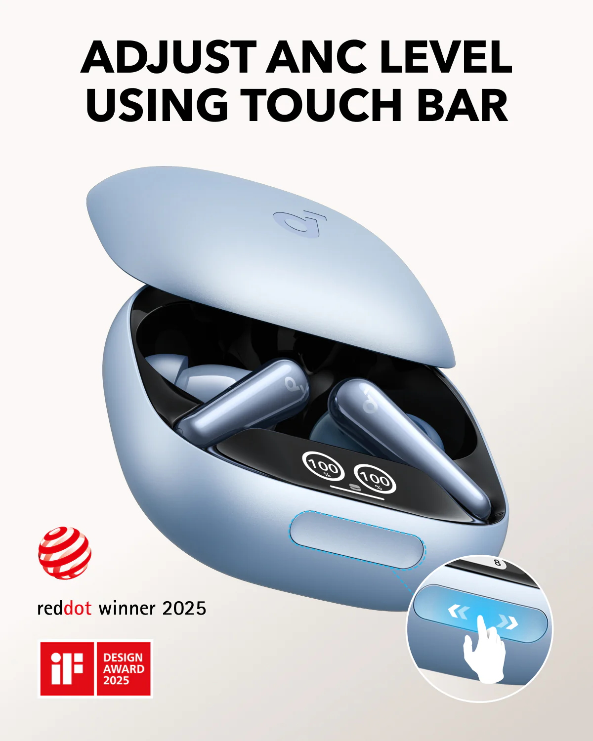 soundcore Liberty 4 Pro | Noise Cancelling Earbuds with Touch-Bar and Display - Image 25