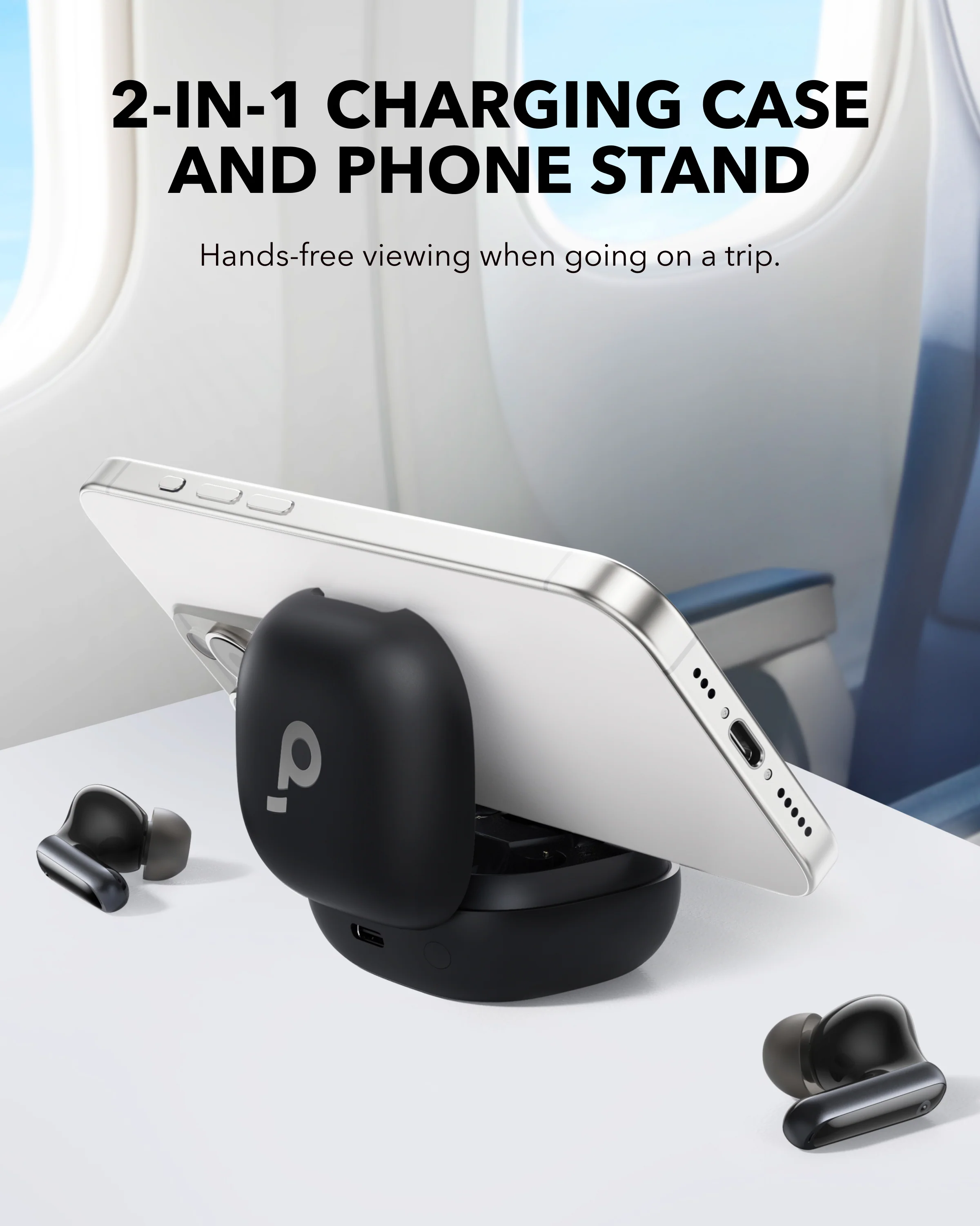 soundcore P40i | Noise Cancelling Earbuds, 2-in-1 Charging Case and Phone Stand - Image 6