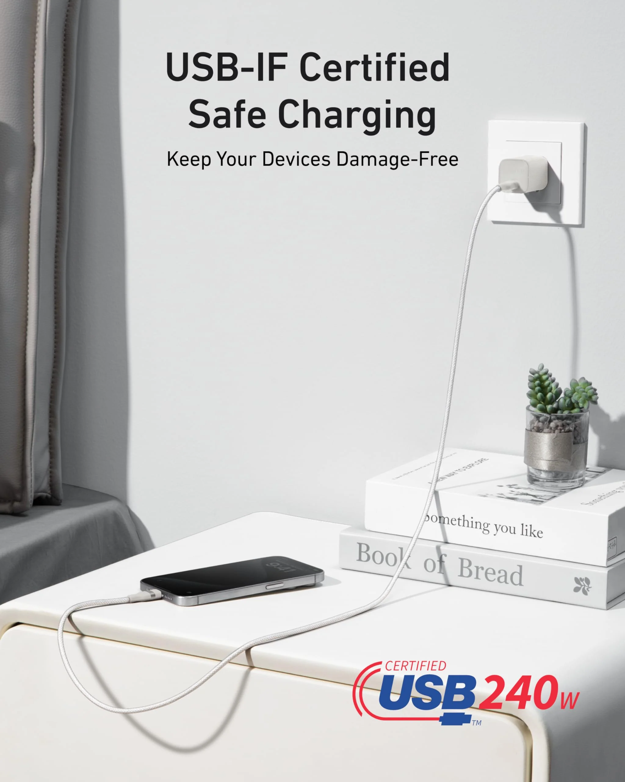 Anker USB-C to USB-C Cable (240W, Upcycled-Braided) - Image 35