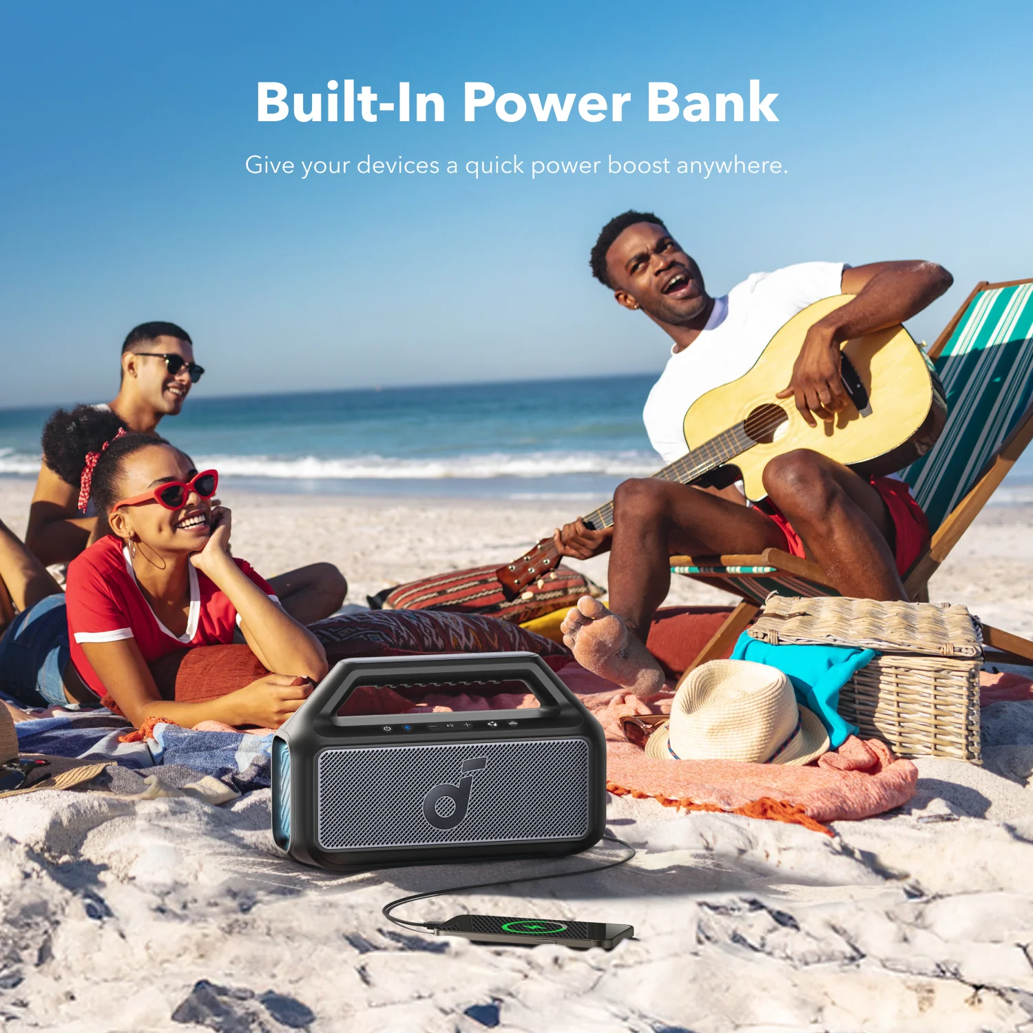 soundcore Boom 2 | Portable Bluetooth Outdoor Speaker, 80W Sound and RGB Lights - Image 7