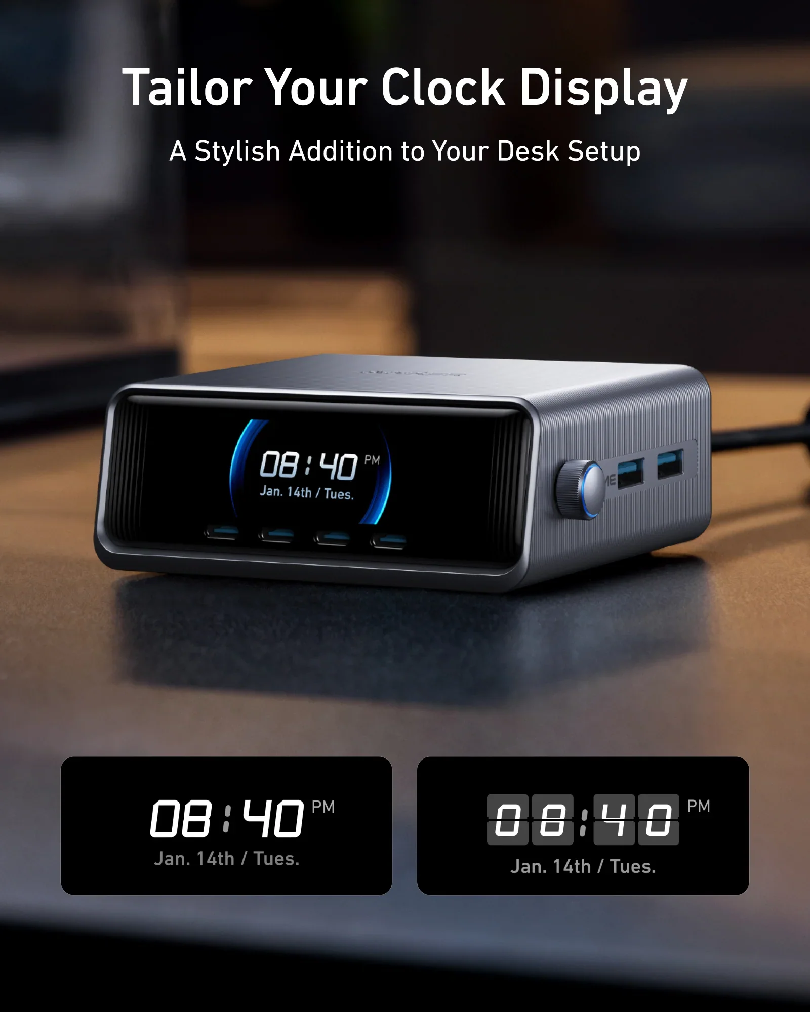 Anker Prime Charger (250W, 6 Ports, GaNPrime) +Anker USB-C to USB-C Cable +Soundcore old AeroFit 2 (Adjustable Open-Ear Wireless Earbuds) - Image 8