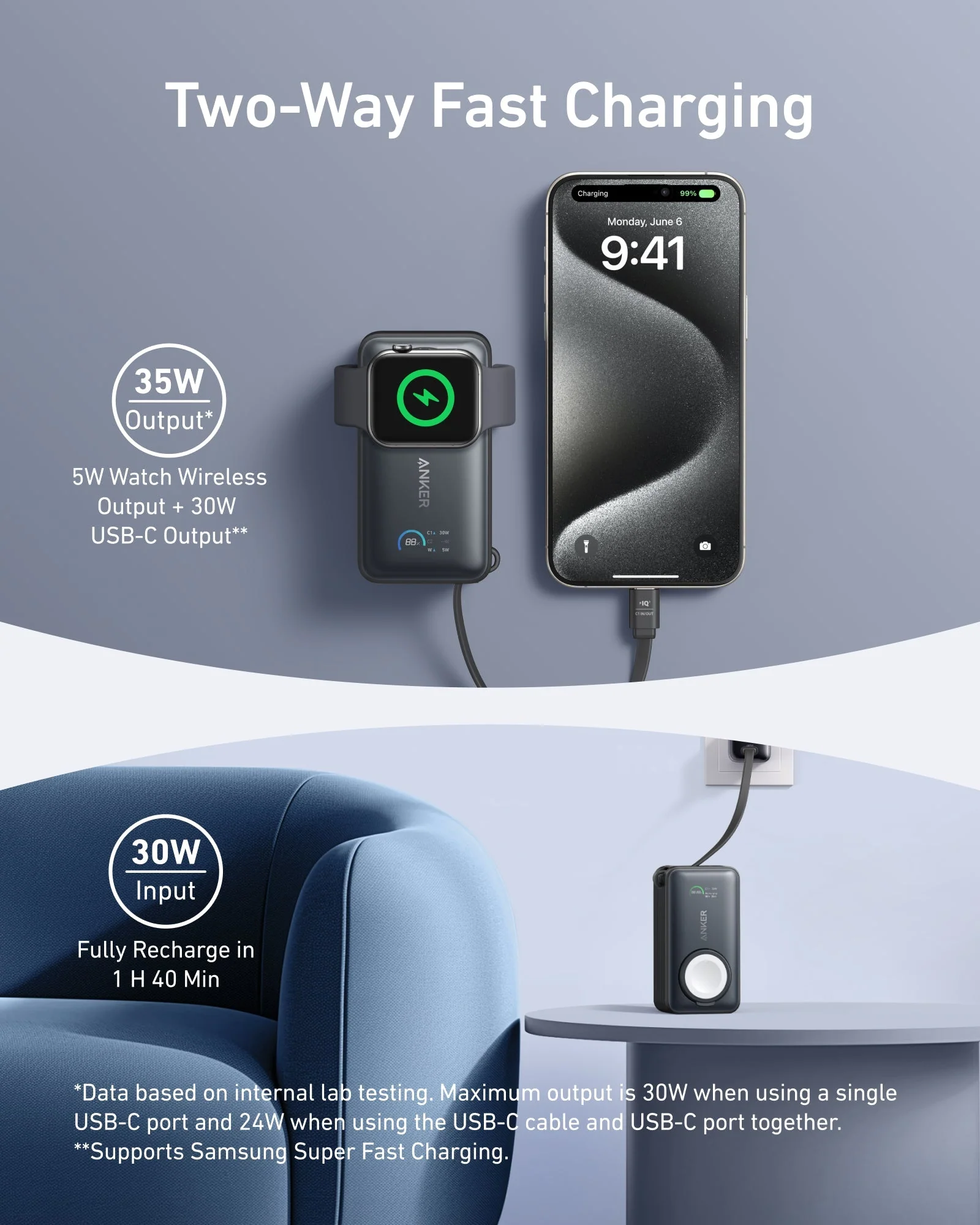 Liberty 4 NC | True-Wireless Noise Cancelling Earbuds + Anker MagGo Power Bank (10K, 35W, For Apple Watch) - Image 12