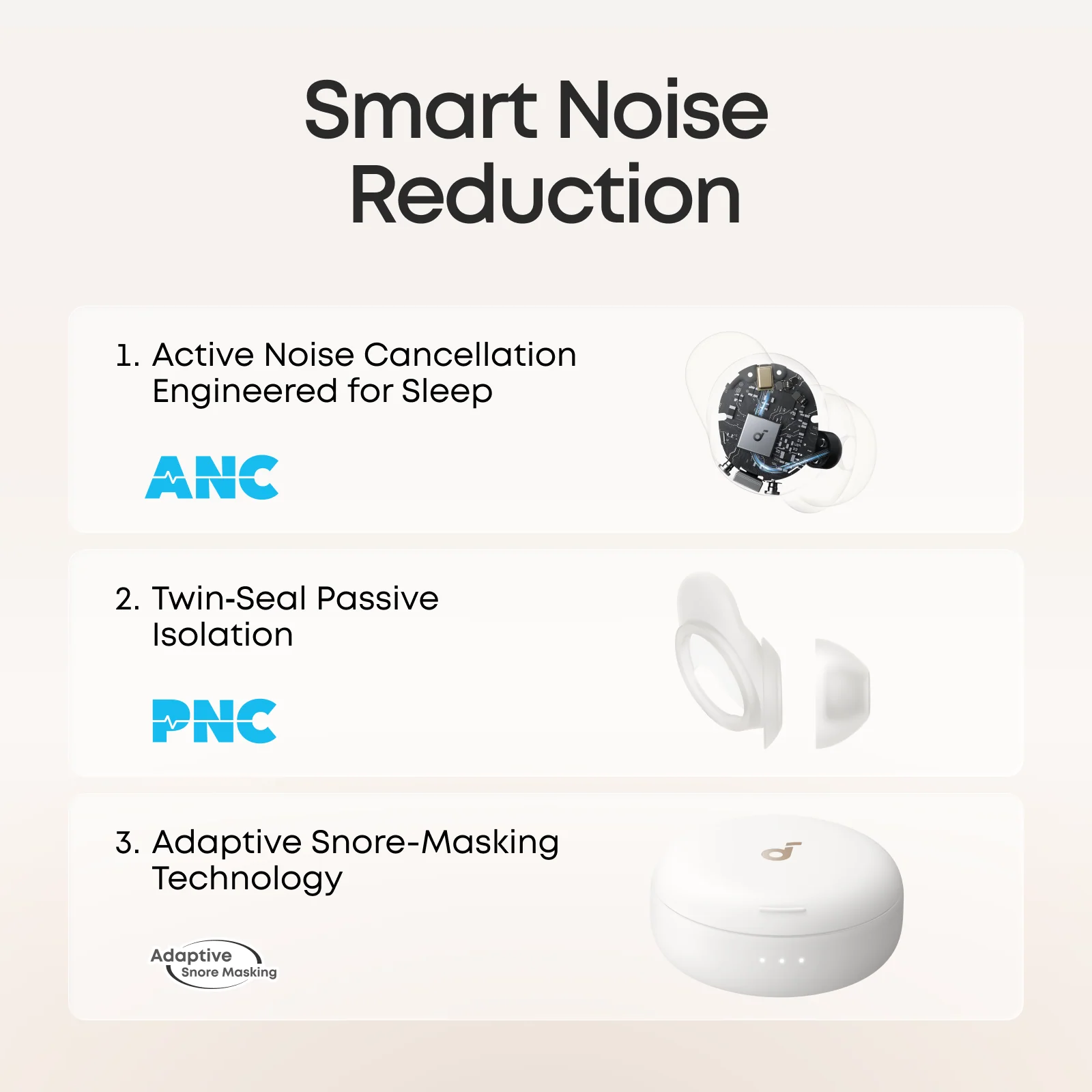 soundcore Sleep A30 | Ultra-Comfortable Sleep Earbuds with ANC - Image 16