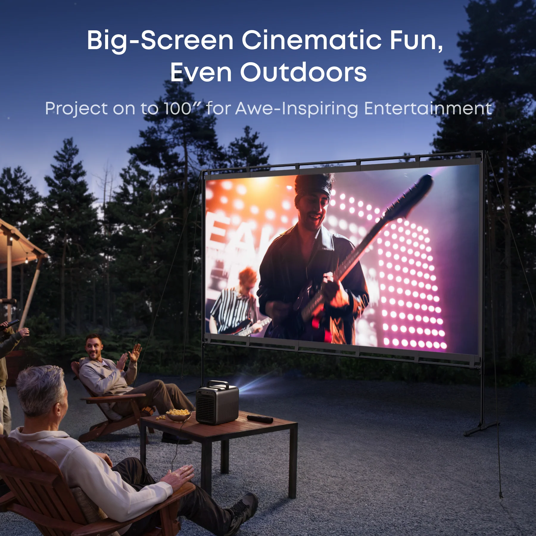 NEBULA 100-Inch Home Projector Screen | Durable & Easy Setup - Image 2