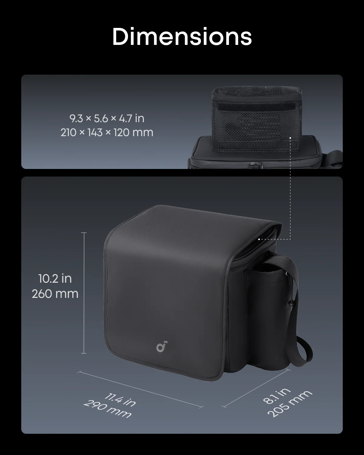 soundcore Nebula P1 Carry Case｜Splash-Proof & Durable - Image 7