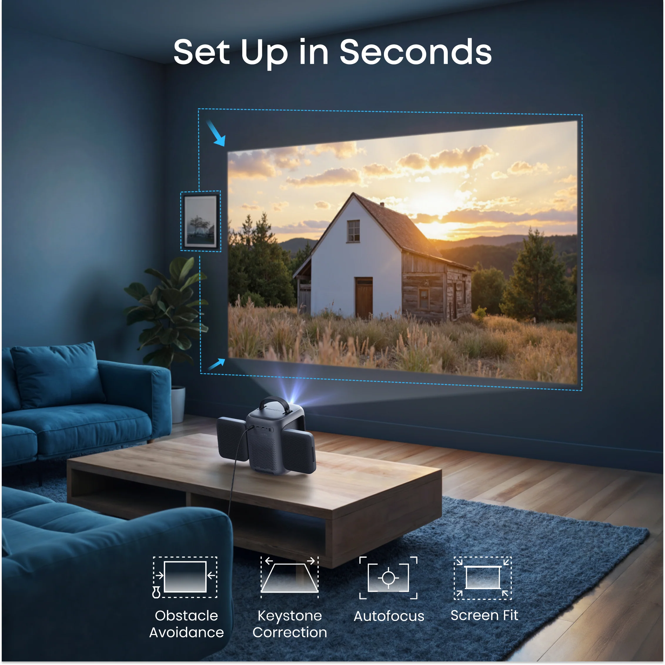 soundcore Nebula P1i | Smart Projector with WiFi and Bluetooth - Image 5