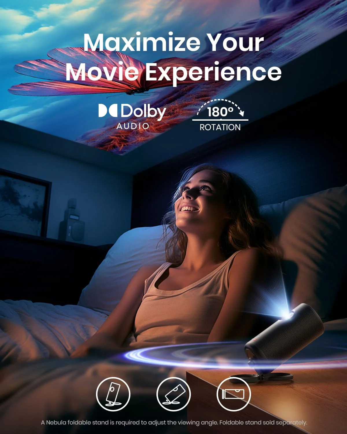 soundcore Nebula Capsule 3 Laser | Ultra Portable Laser Projector, 1080p HD, Built-In Battery - Image 5