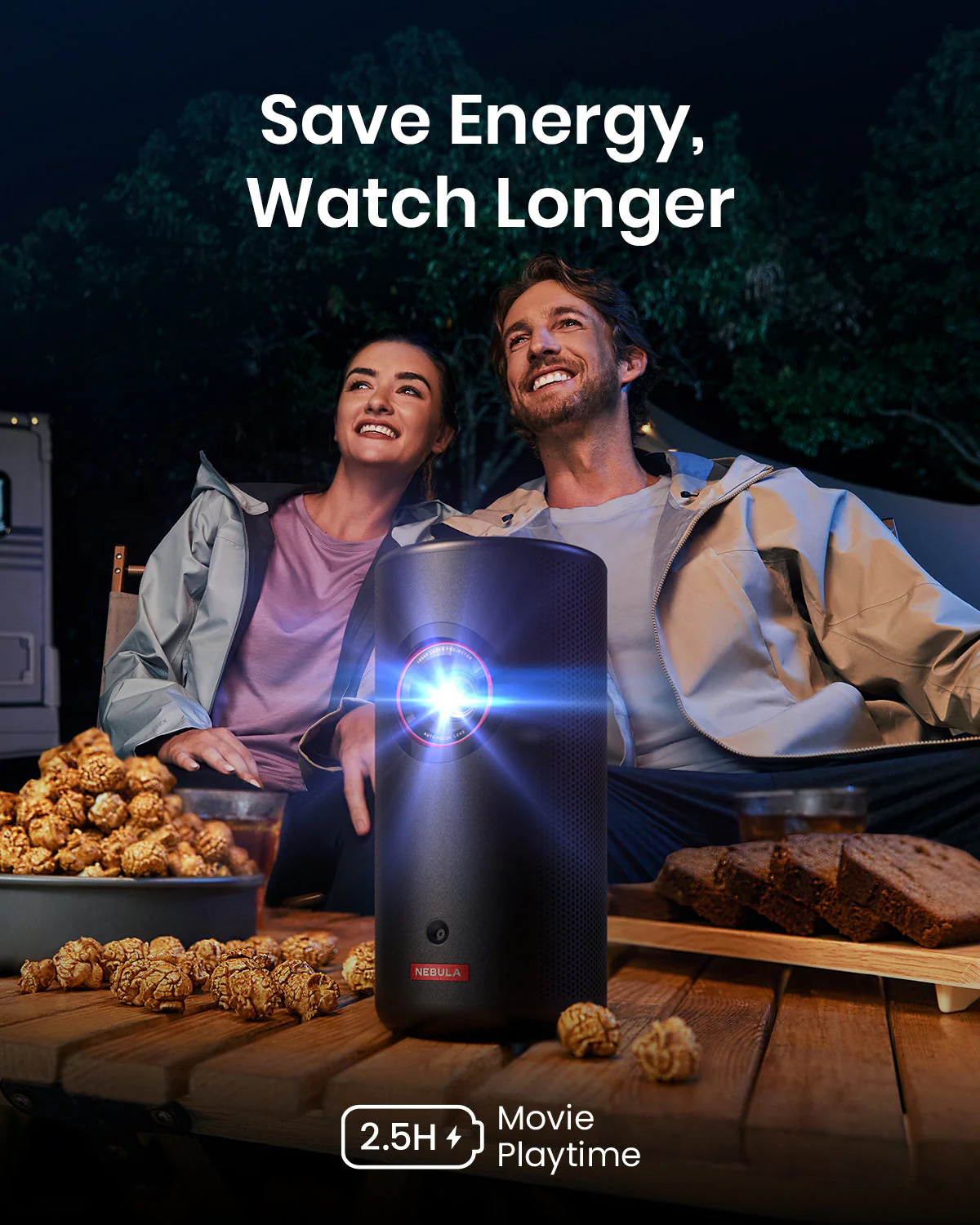 soundcore Nebula Capsule 3 Laser | Ultra Portable Laser Projector, 1080p HD, Built-In Battery - Image 6