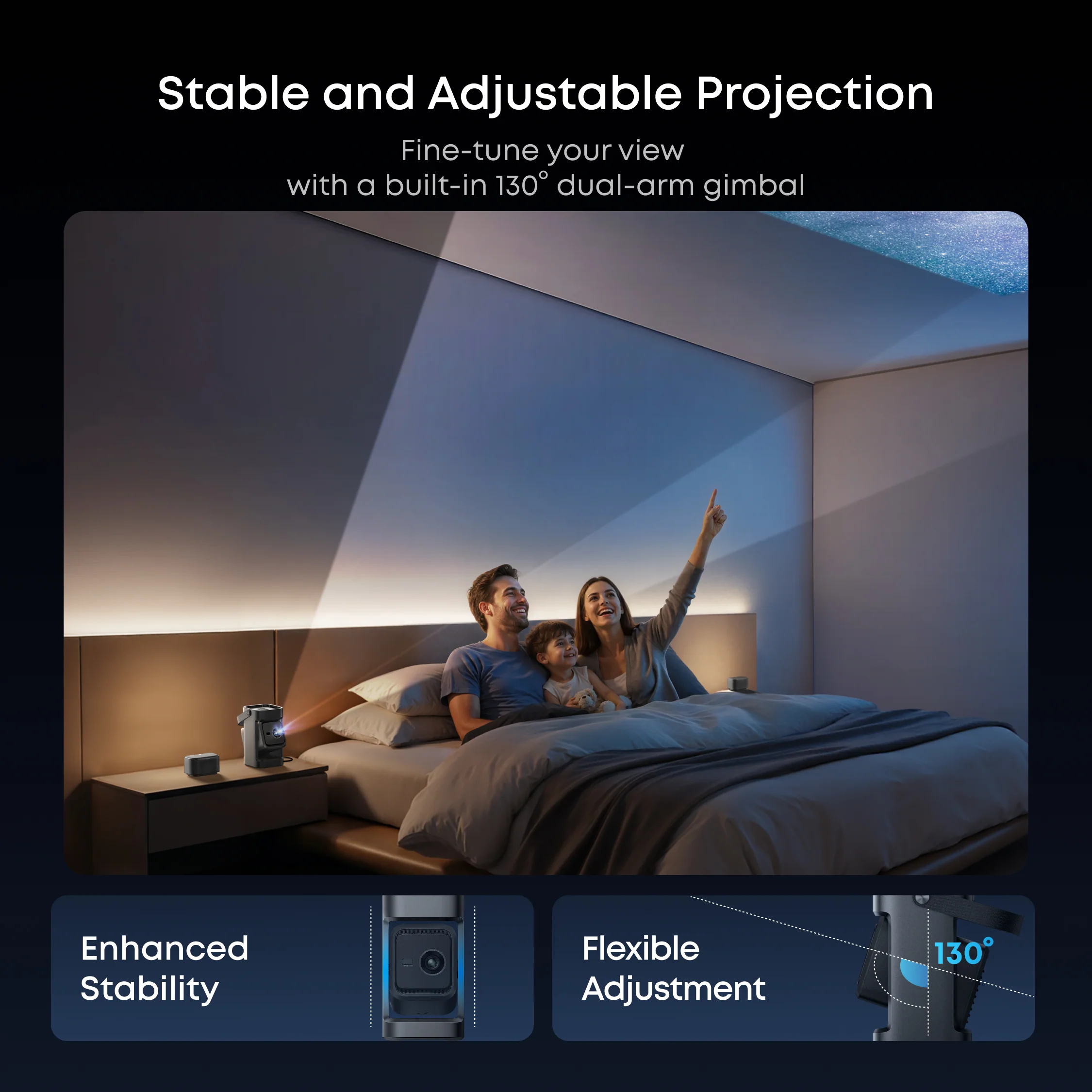 soundcore Nebula P1 | Portable Projector with Detachable Speakers - Image 5