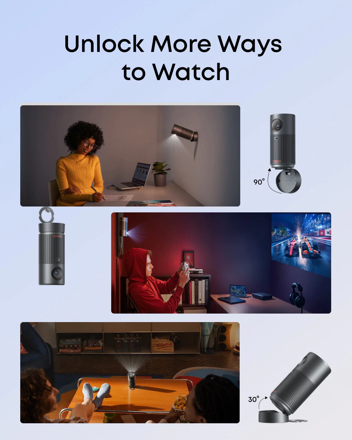 soundcore Nebula Capsule Air | Ultra-Portable Google TV Mini Projector - Image 4