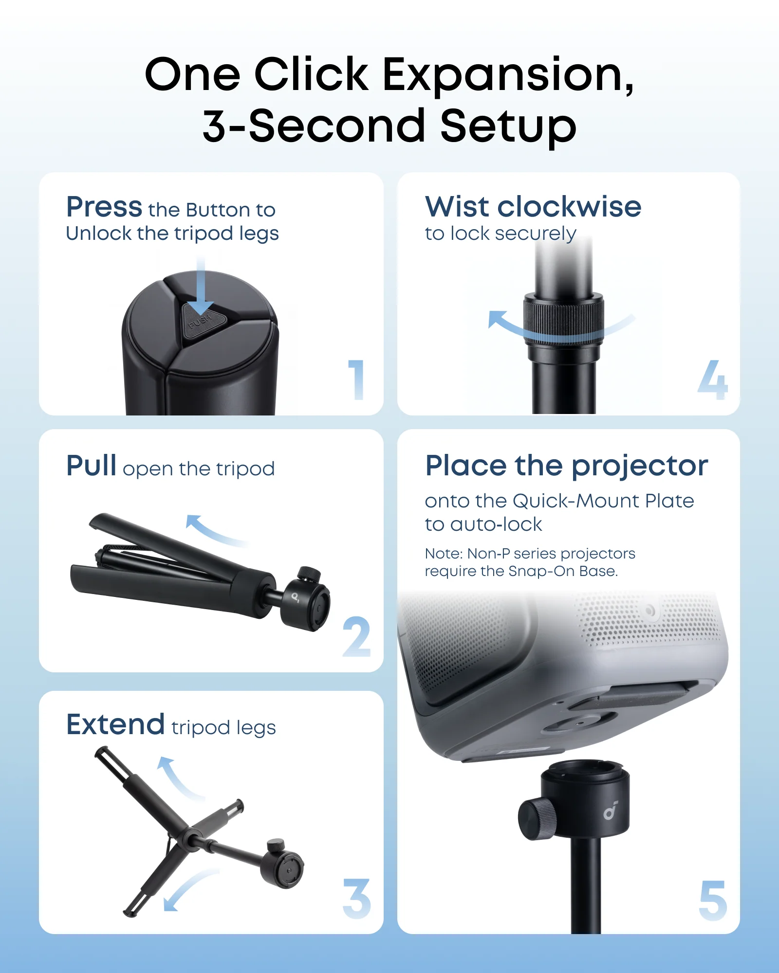 soundcore NEBULA Quick-Mount Projector Stand - Image 5