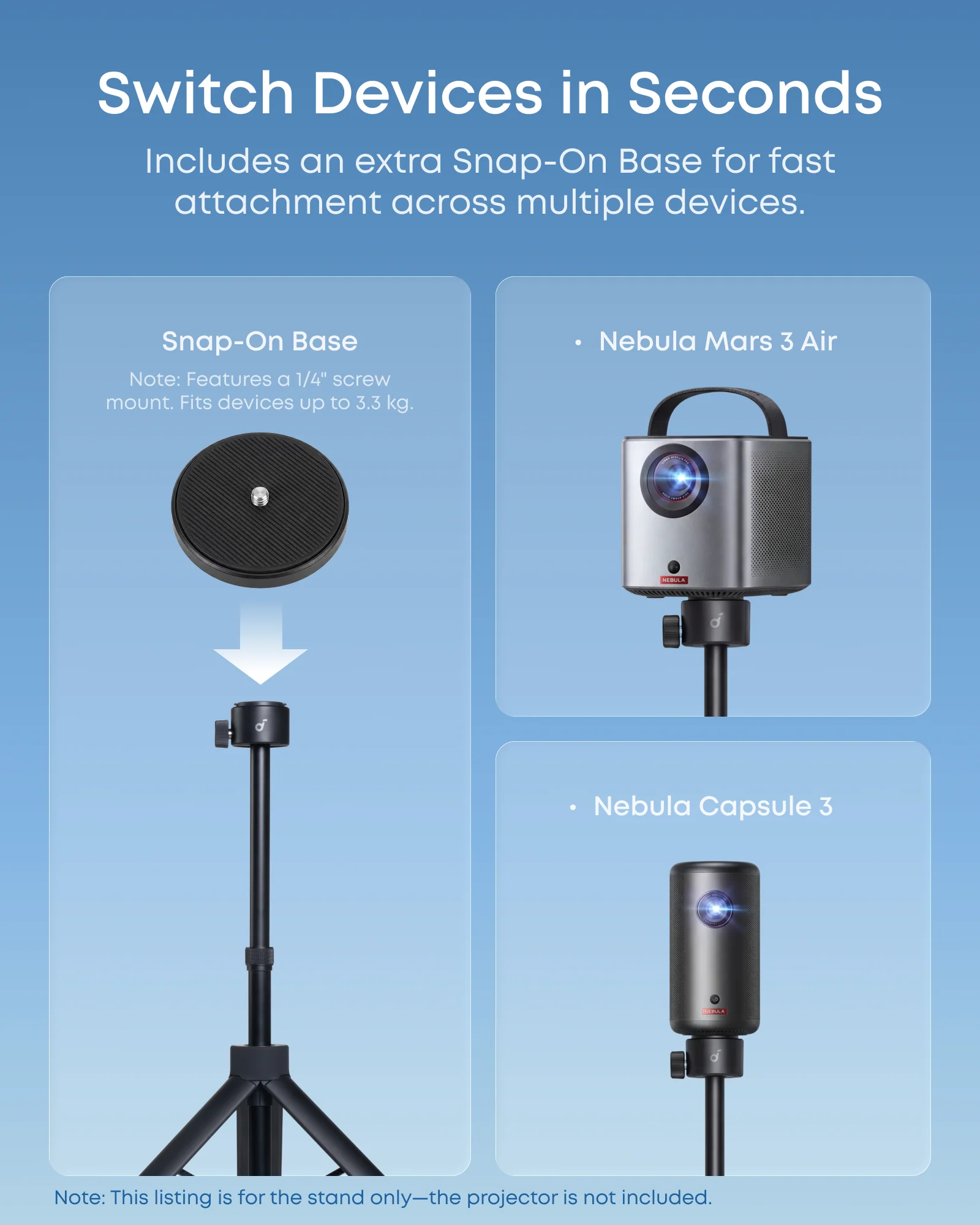 soundcore NEBULA Quick-Mount Projector Stand - Image 9