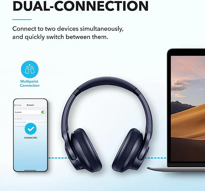 Q20i | Hybrid Active Noise Cancelling Headphones (Refurbished) - Image 7