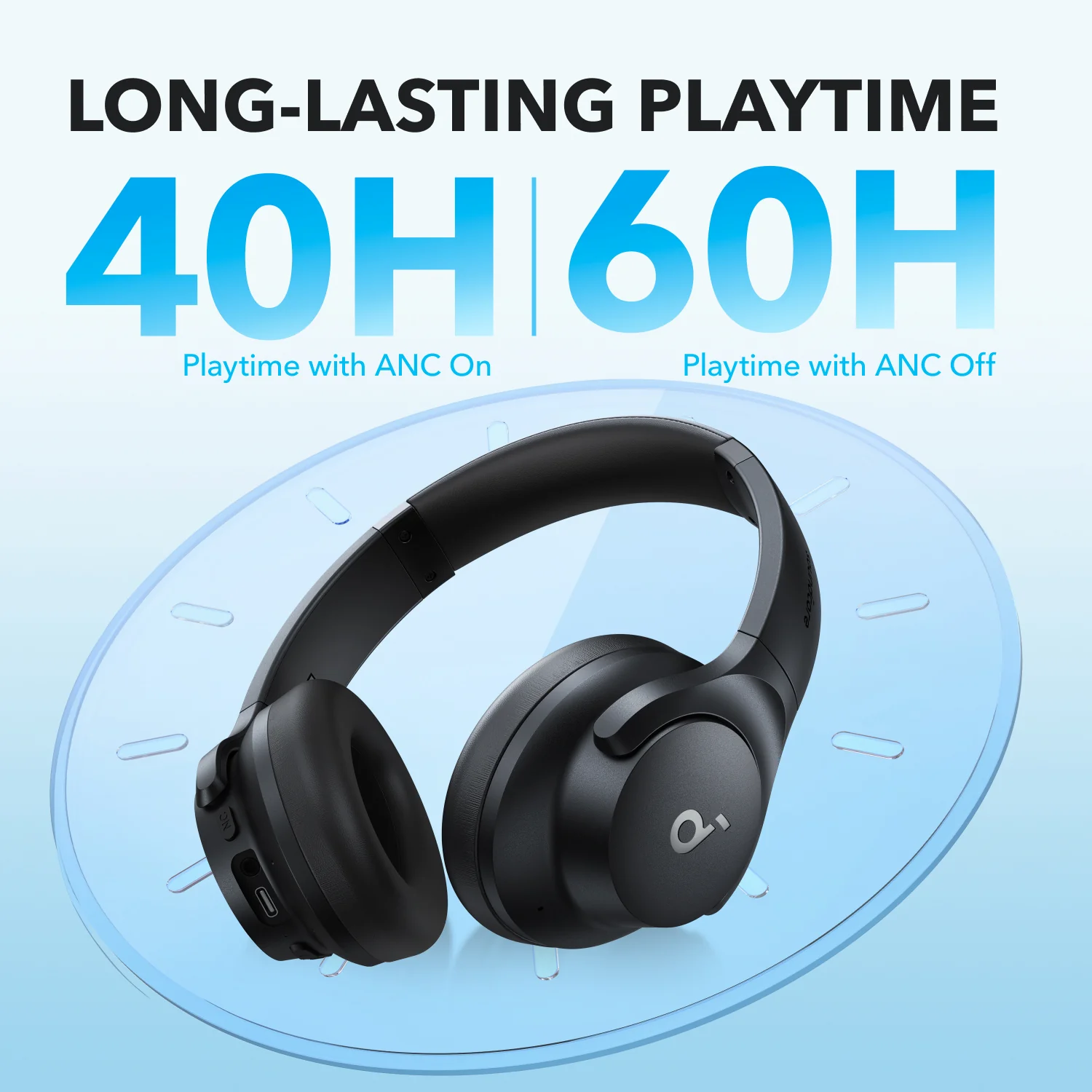 Q20i | Hybrid Active Noise Cancelling Headphones (Refurbished) - Image 5