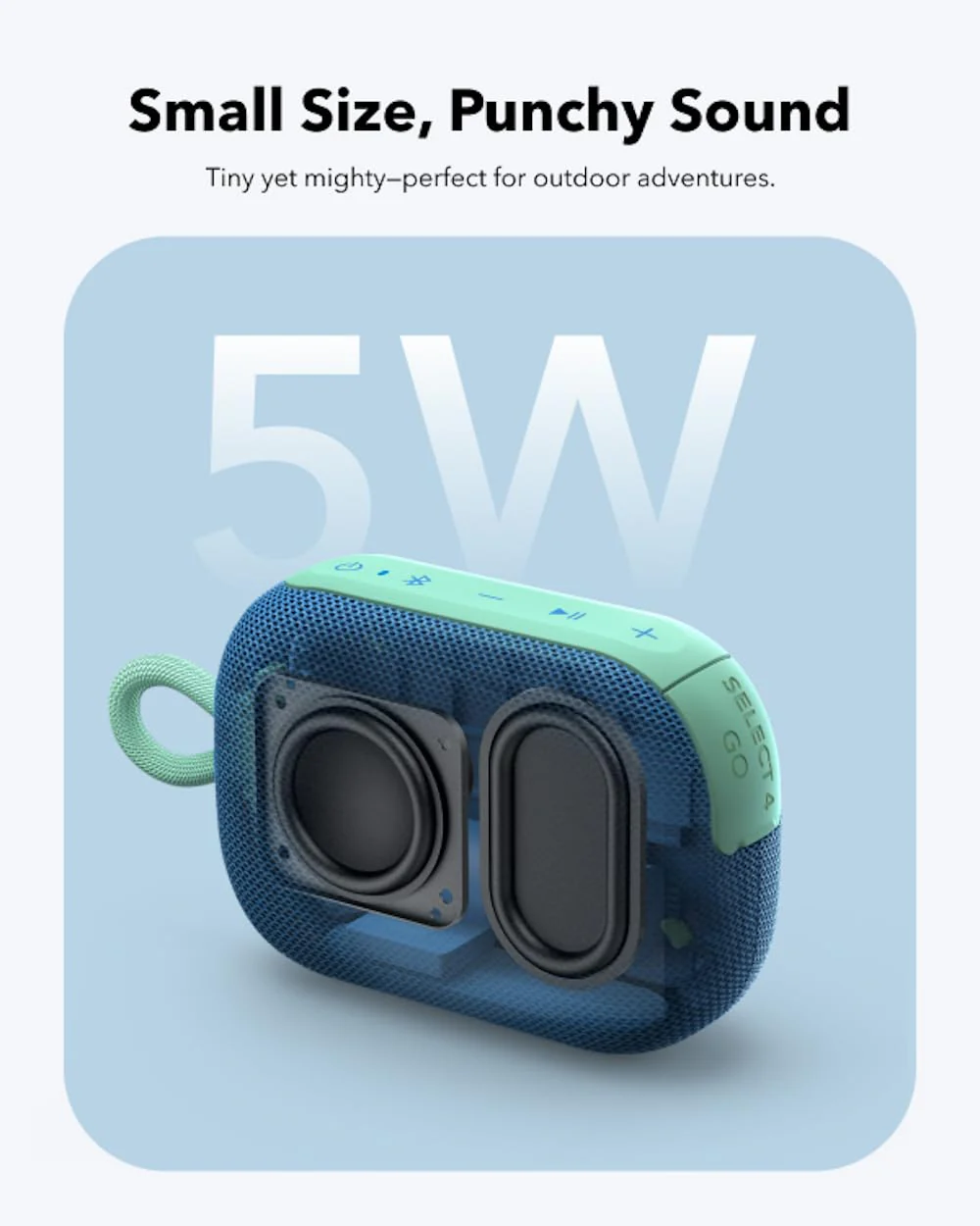 soundcore Select 4 Go | Ultra Portable Bluetooth Speaker, IP67 Waterproof - Image 9
