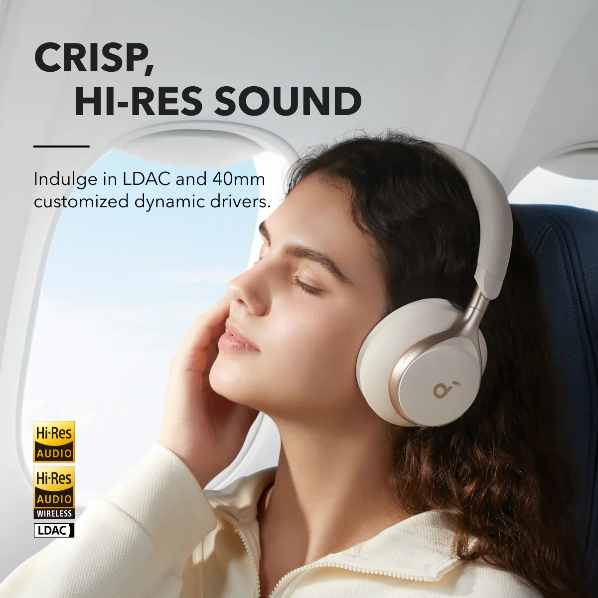 soundcore Space One | Noise Cancelling Headphones, 2X Stronger Voice Reduction - Image 10