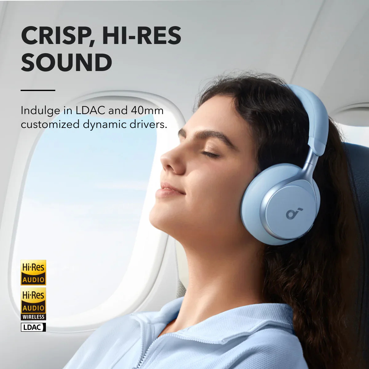 soundcore Space One | Noise Cancelling Headphones, 2X Stronger Voice Reduction - Image 17