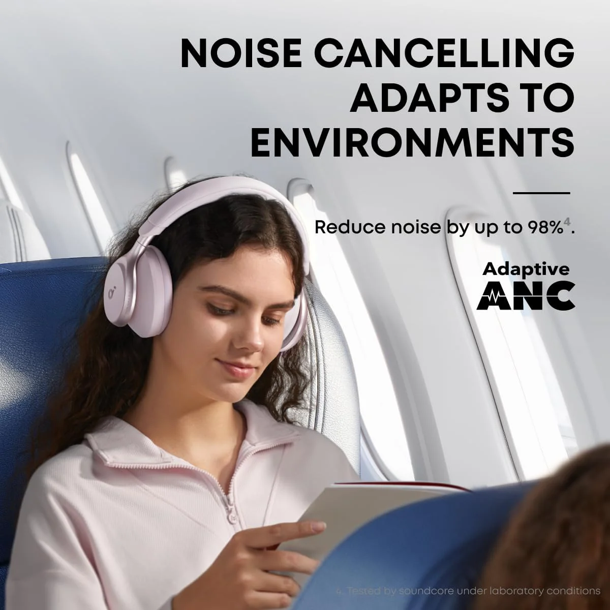 soundcore Space One | Noise Cancelling Headphones, 2X Stronger Voice Reduction - Image 23