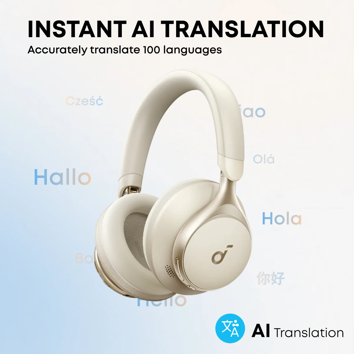 soundcore Space One | Noise Cancelling Headphones, 2X Stronger Voice Reduction - Image 8