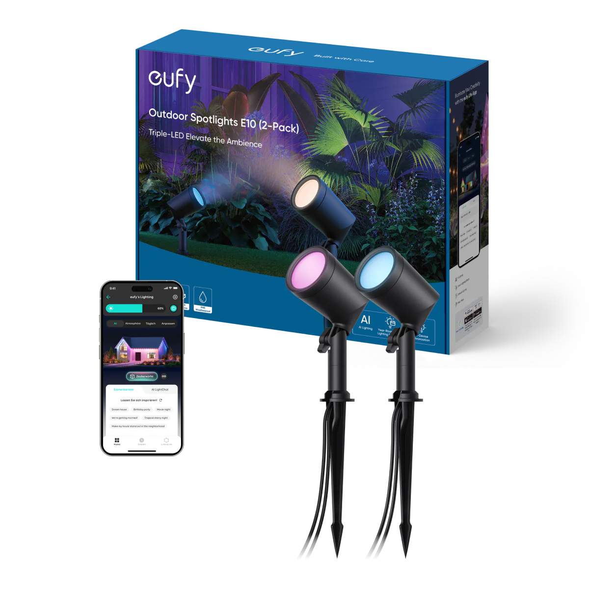 eufy Outdoor Spotlights E10 (2pack)