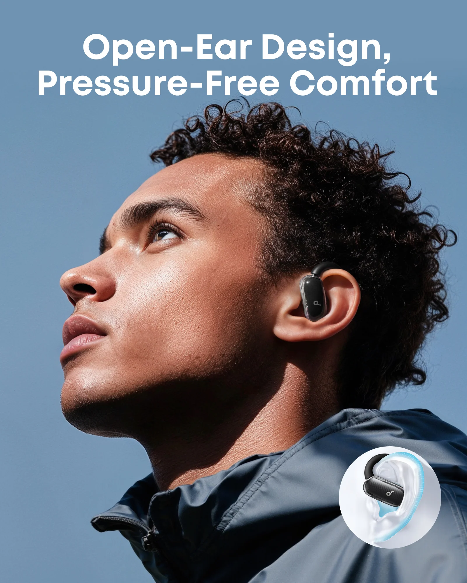 soundcore V40i | Adjustable Open-Ear Headphones with Clear Design - Image 3